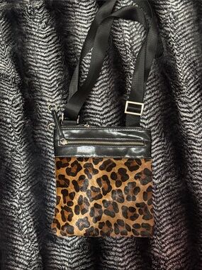 Aqua Madonna leopard print Crossbody bag